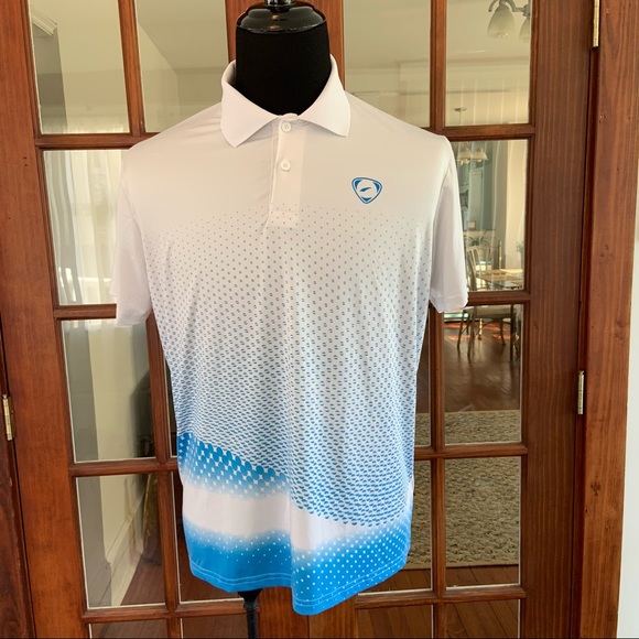 Men's Sport Tee Polo Shirt Sport Dri - Picture 1 of 8